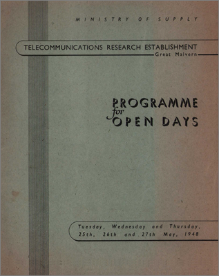 TRE Open Days (Guidebook, 25-27 May 1948)