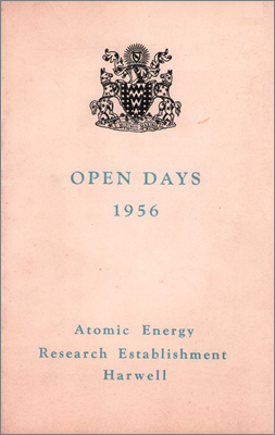 AERE Open Days (Visitor's guide, 28 May to 1 June 1956)