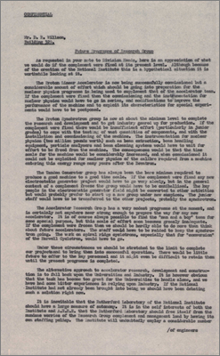 19590331.future-programmes-of-research-group (Paper by Mullett considering the consequences of fixed-level staffing, 31 March 1959)