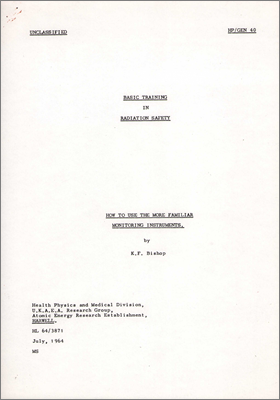 Basic training in radiation safety (July 1964)