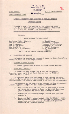 NI-57-05 Treasury Buildings, Whitehall (12 November 1957)