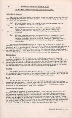Bulletin Issues 10-19 (15 November 1960 - 30 January 1961)