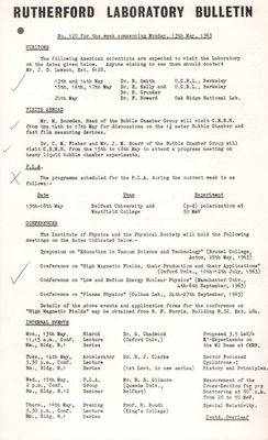 Bulletin Issues 120-129 (13 May 1963 - 29 August 1963)