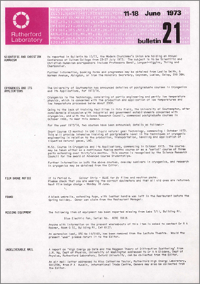Bulletin 11 June 1973