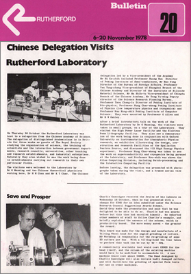 Bulletin 6 November 1978