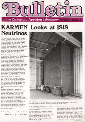Bulletin 11 November 1985