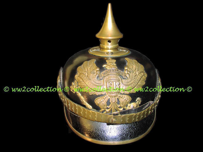 German Spikehelmet with "Waterloo" Bandeau