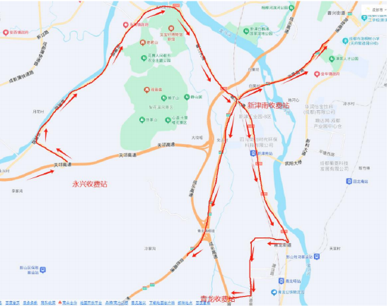 川AG注意！多条高速通行有变