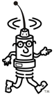 Our mascot, "Max". Super Antenna to the rescue!