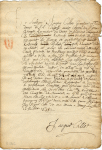 Quittance de J. Callot 1634 Quittance de J. Callot 1634