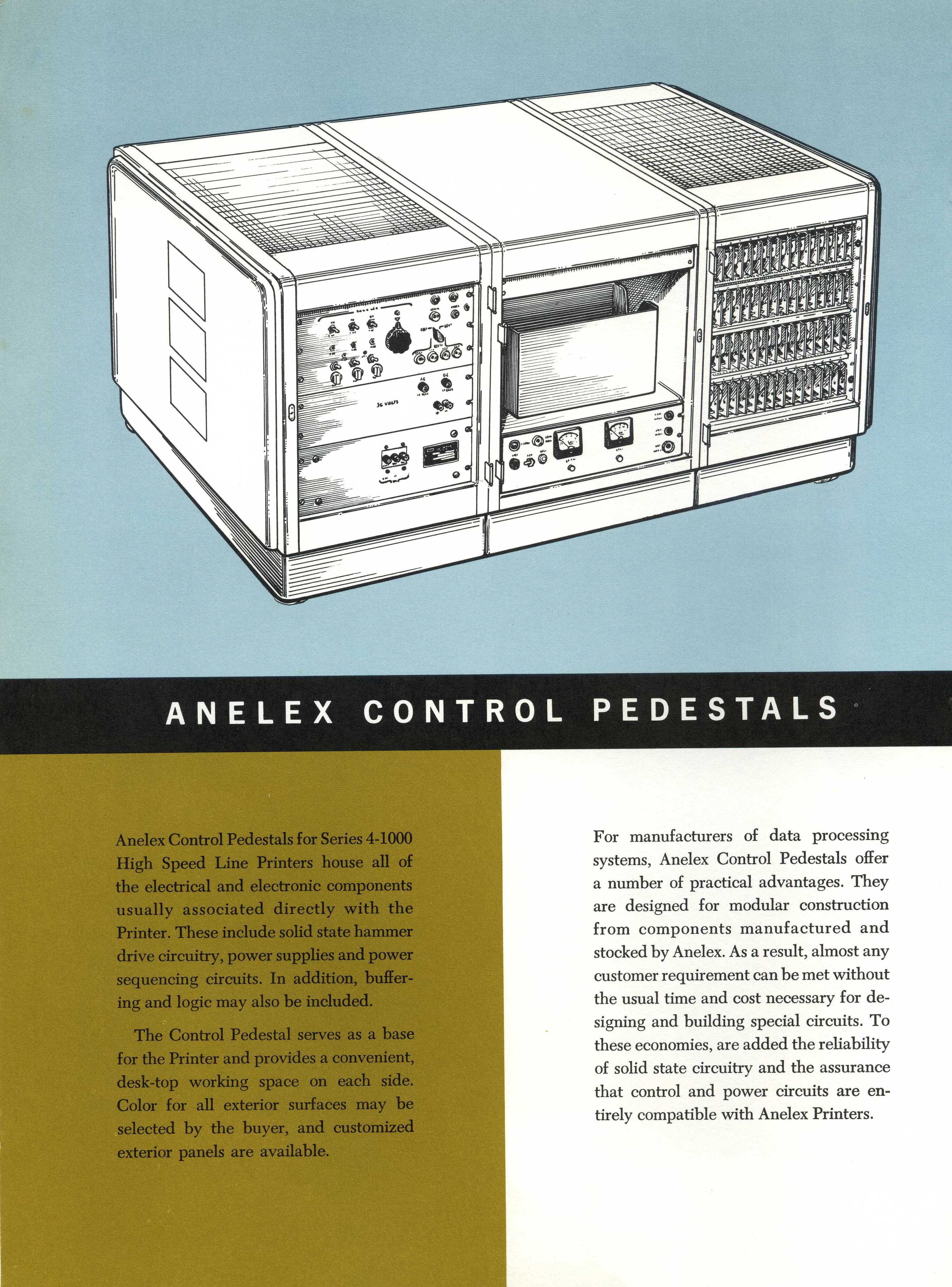 Anelex Series 4-1000 Lineprinter: 2