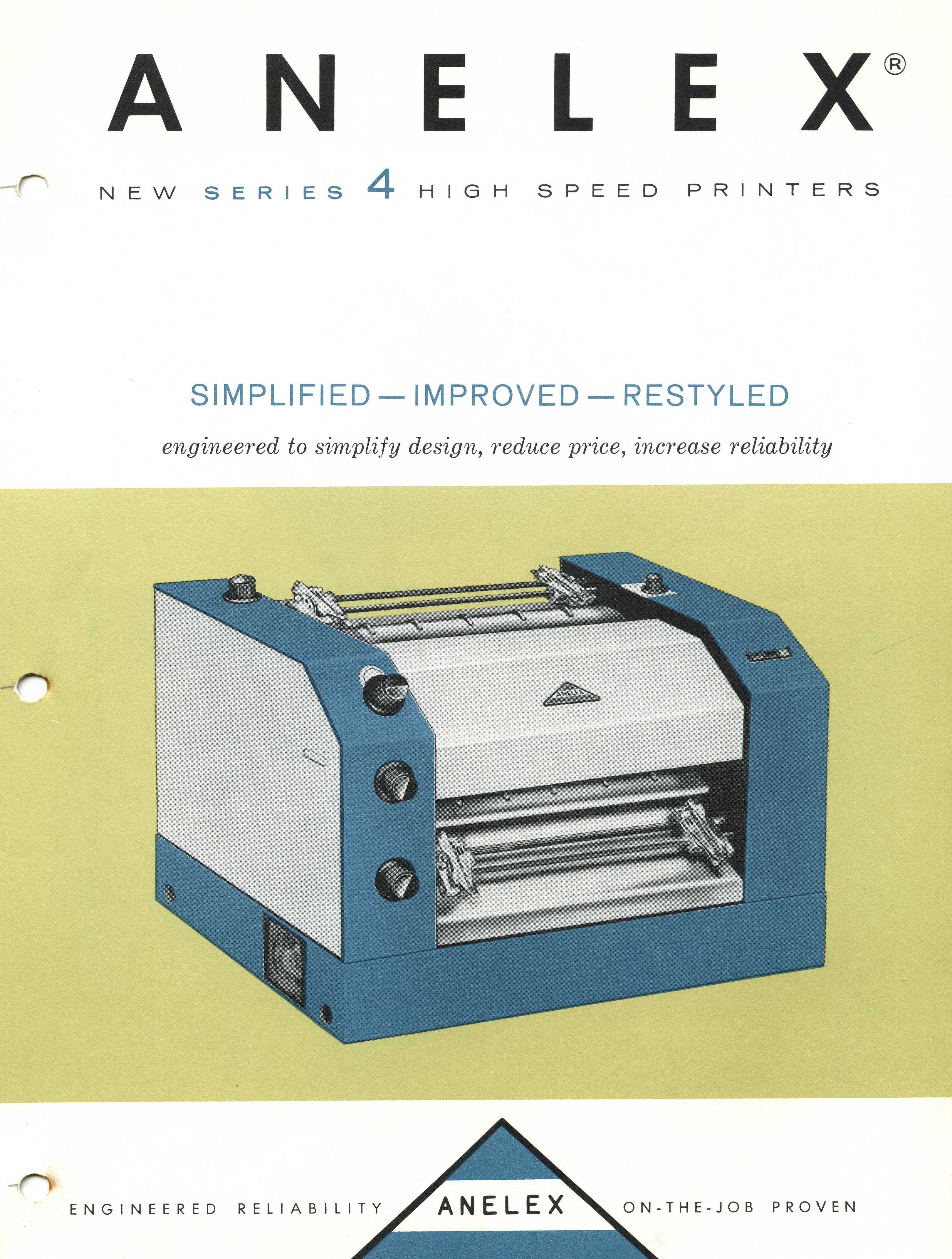 Anelex Series 4 Lineprinter: 1