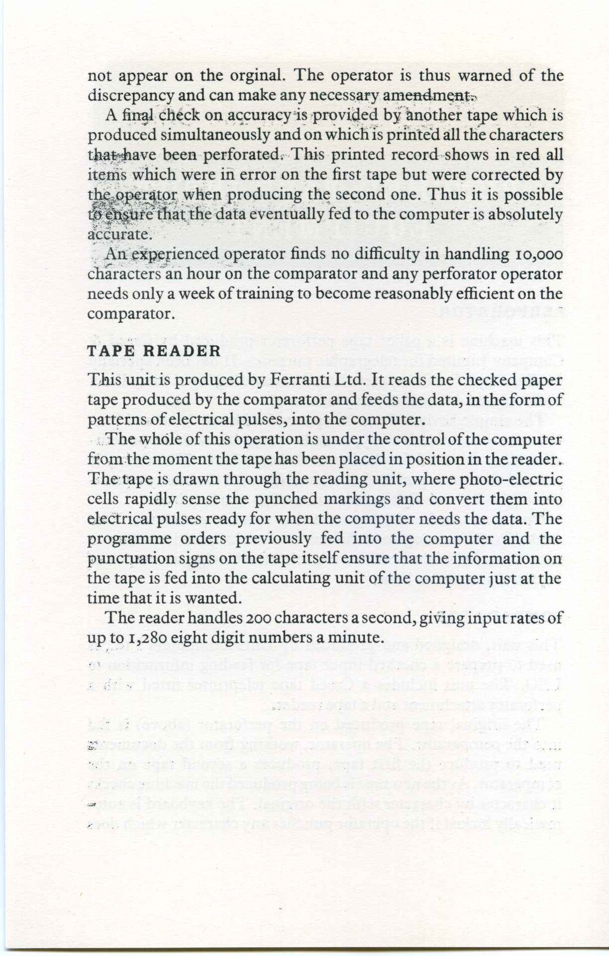 Leo Leaflet: Punched Tape Input (2)