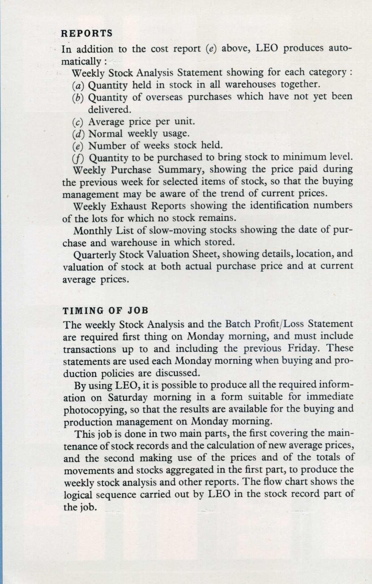 Leo Leaflet: Stock Control (4)