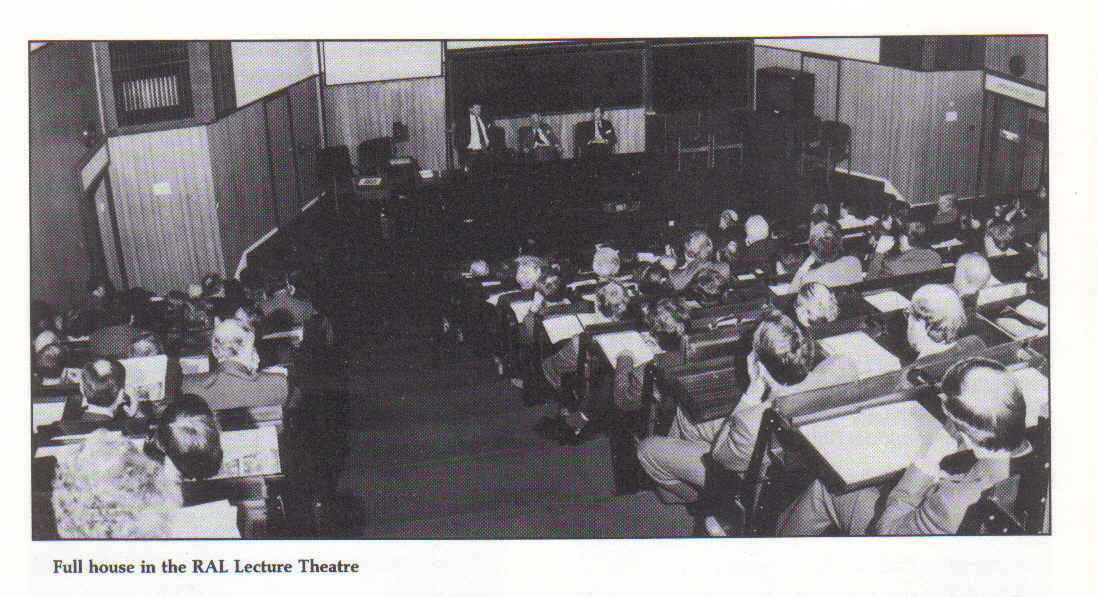 Full house in the RAL Lecture Theatre