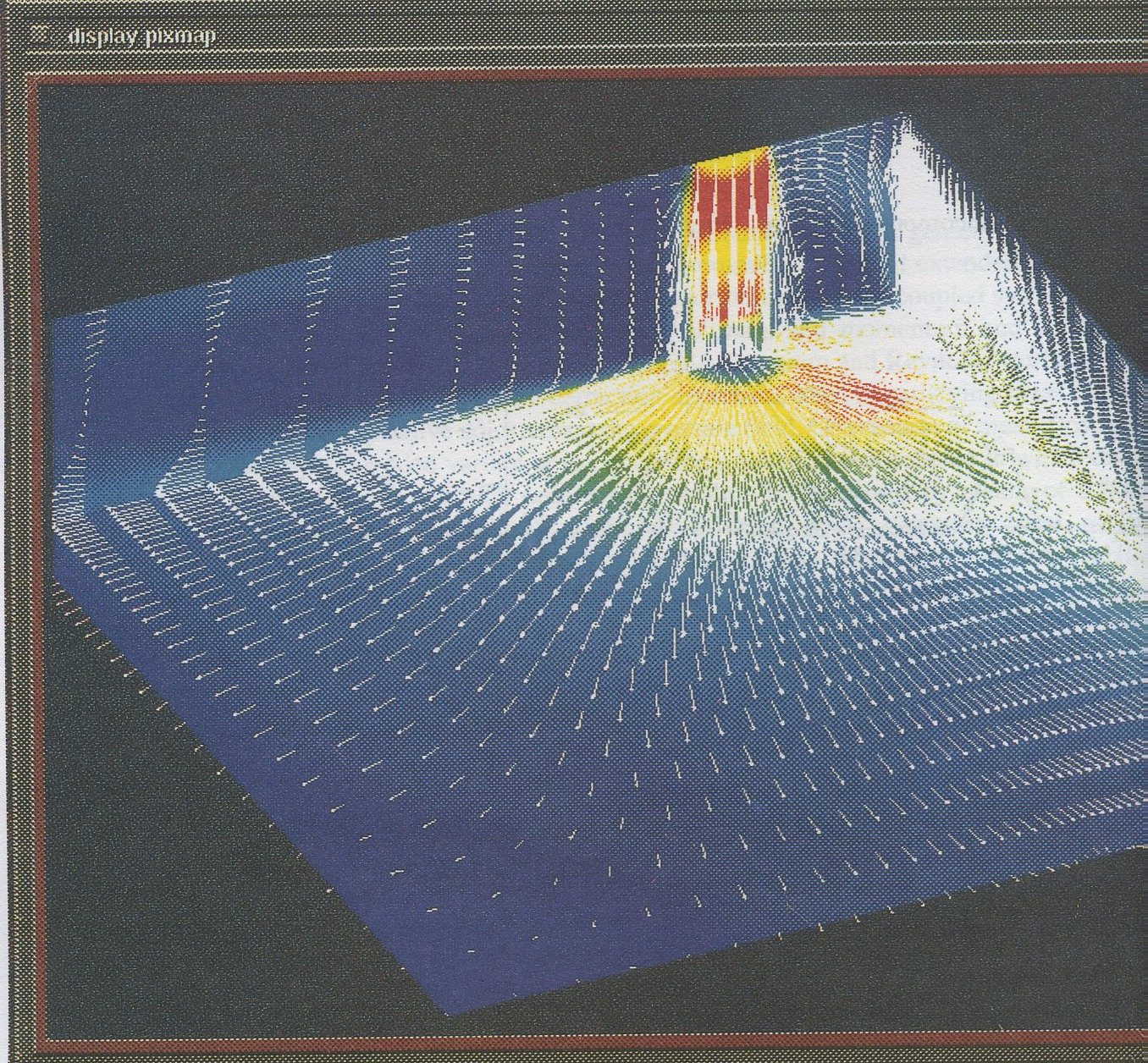 Fig.5: Compressible case - F1ow field at NPR=3.0 