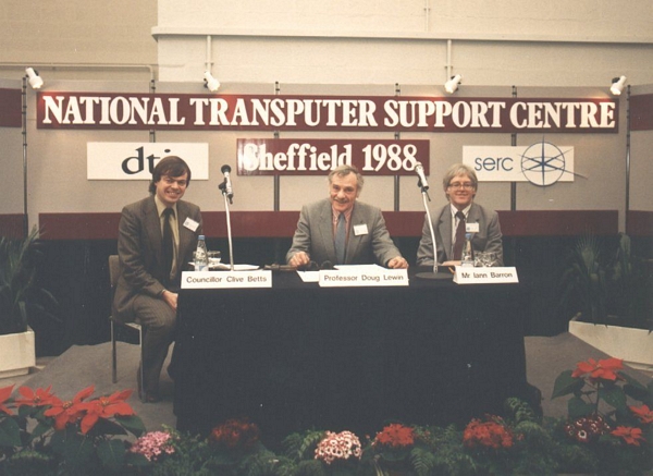 Clive Betts, Doug Lewin, Iain Barron (Inmos)
