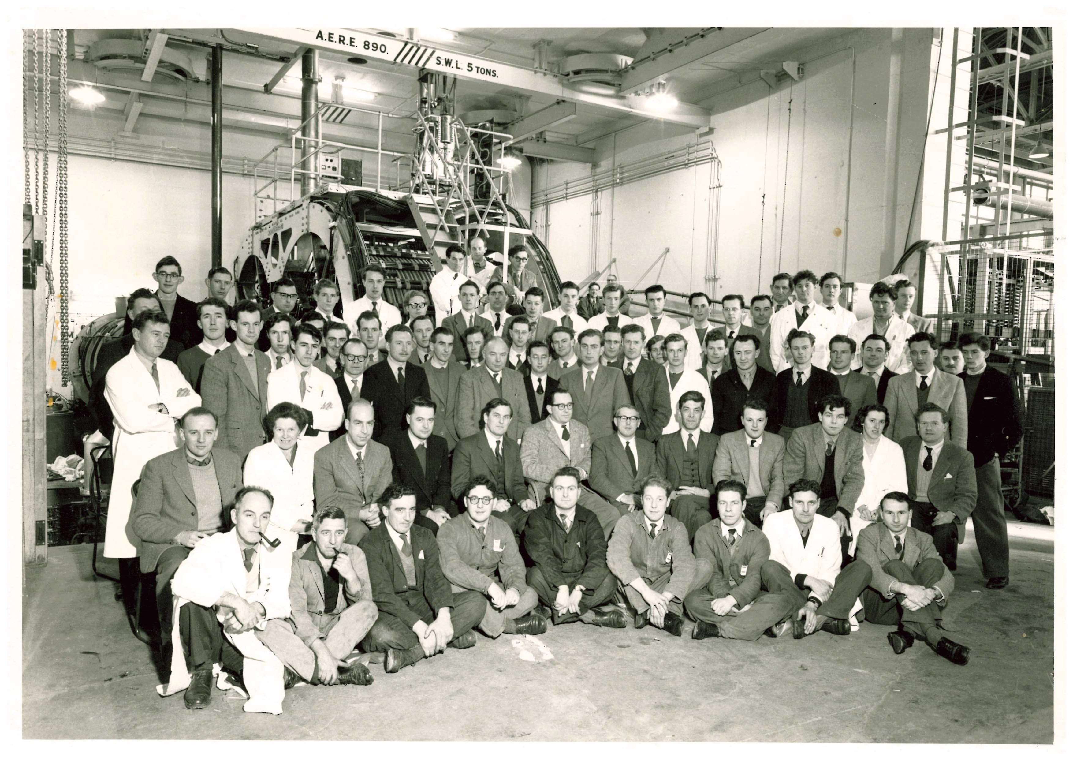 ZETA team in Hangar 7 (1958)