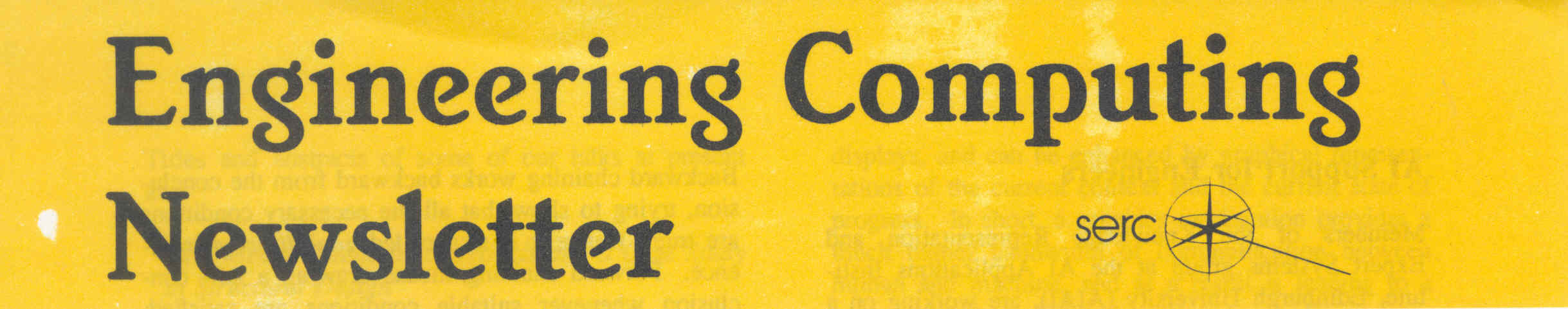 Banner for the Engineering Computing Newsletter