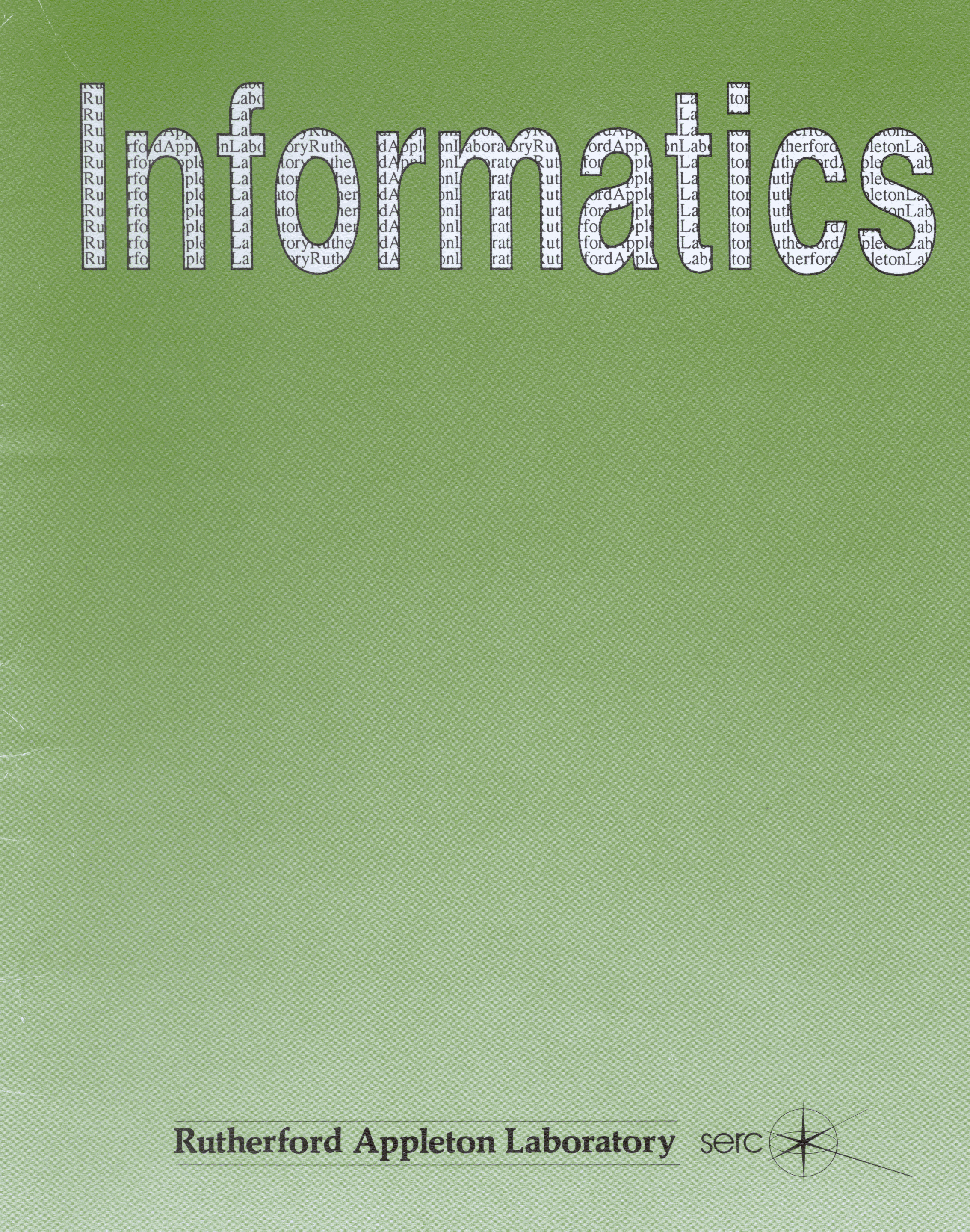 Front of leaflet folder