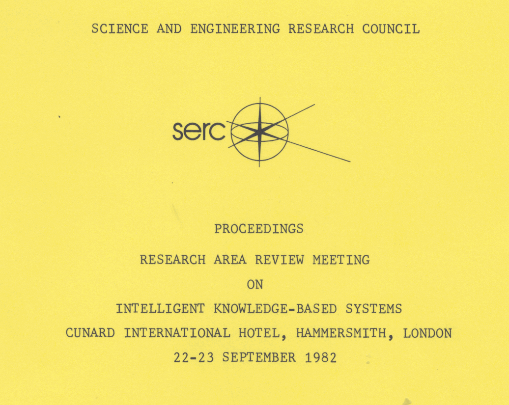 IKBS Research Area Review Meeting Report, 1982