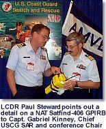 LCDR Paul Steward and Capt Gabriel Kinney