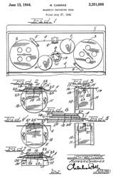 2351006
                              Magnetic recording head, Camras Marvin,
                              App: 1942-07-27, W.W.II, Pub: 1944-06-13
