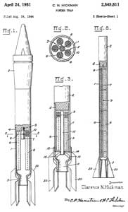 2549811
                          Powder trap, Clarence N Hickman, Sec of War,
                          Filed: 1944-08-24