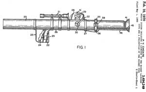 3494249 Weapon system including a launcher of the
                  rocket launcher type and a projectile of the rocket
                  type, Paul V Choate, Norris Industries, 1970-02-10