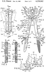 4238862 Pocket multiple tool, Timothy S.
                  Leatherman, 1980-12-16