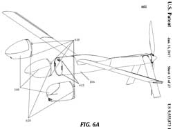 9555873 Aerial
                      vehicle with deployable components, AREA I Inc
                      (Anduril Ind), 2017-01-31