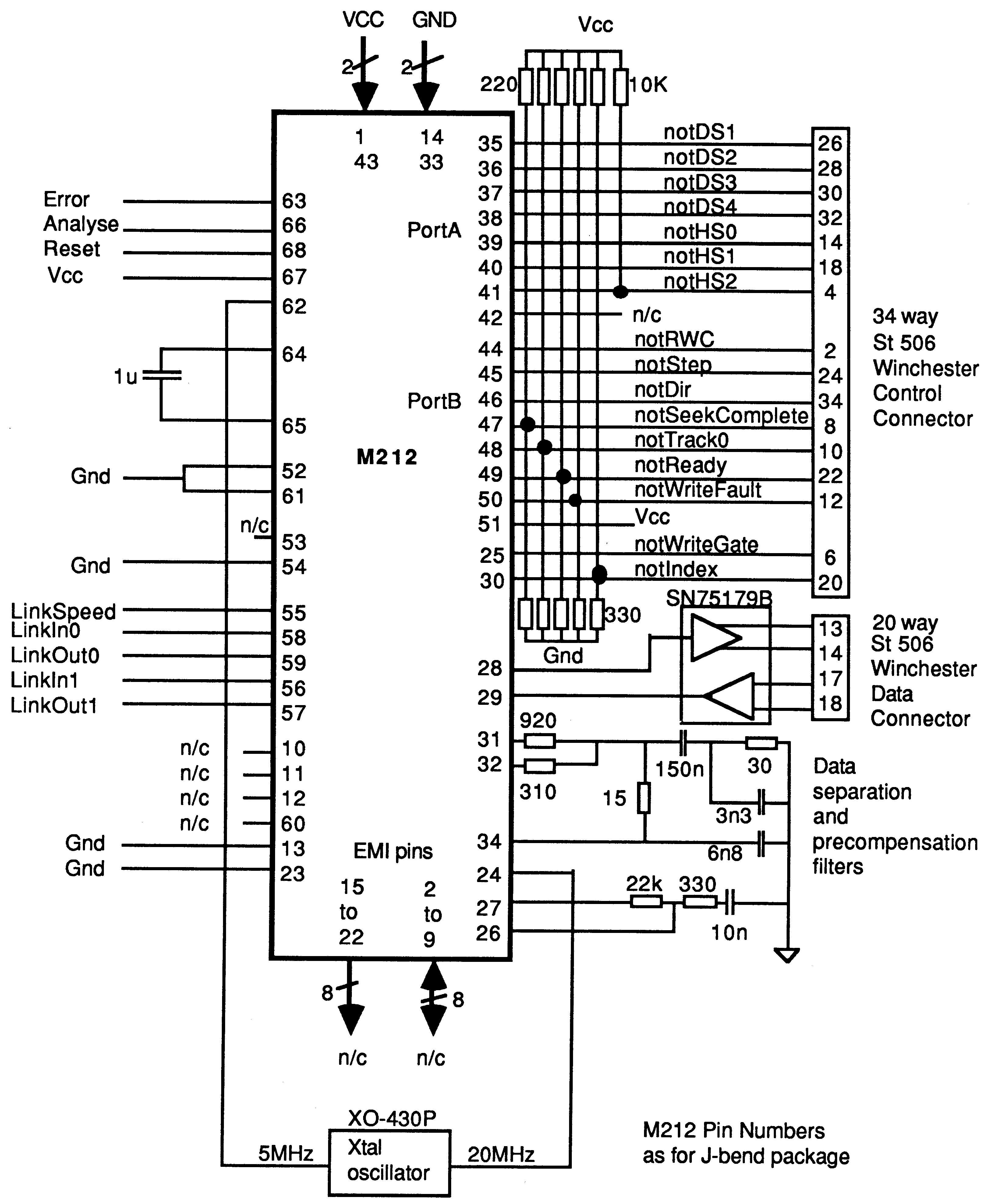Using the IMS M212 with
Winchester disks