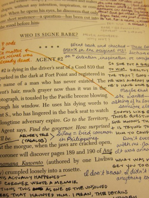 Magnificent multiple-component artifact from Lost creator J.J. Abrams
S.
by J.J. Abrams and Doug Dorst
Mulholland Books
2013, 472 pages, 6.4 x 9.7 x 1.6
$23 Buy a copy on Amazon
This is a book that uses another book to tell its story. S. comes in a...