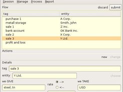 Flow management screen