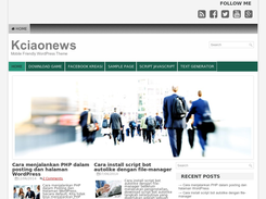 Responsive WordPress Theme Kciaotime Screenshot 1