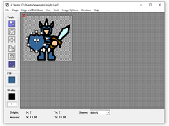Creating an image of a generic blue knight