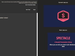 Spectacle in presentation mode