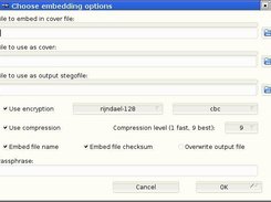 Embed options window using the Plastic theme