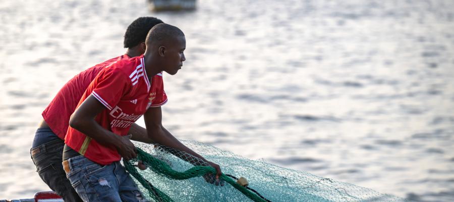 Fishing in Rincao, Cabo Verde.
