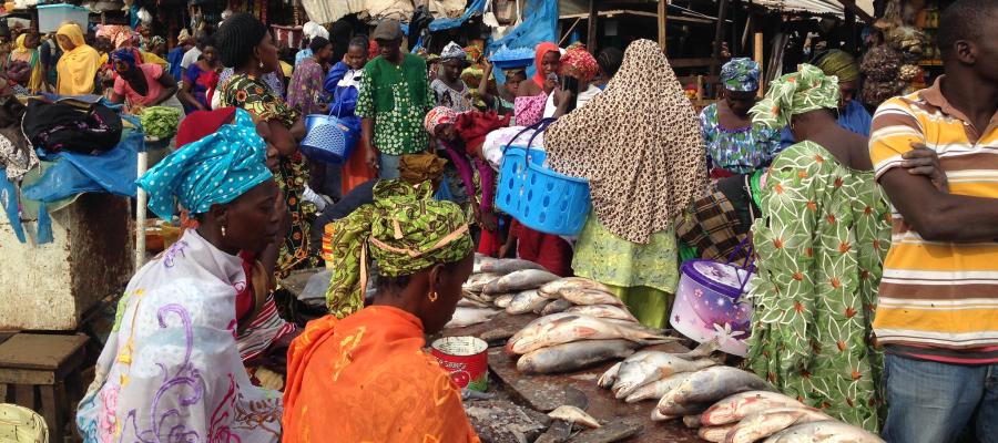 Serrakunda market, The Gambia.
