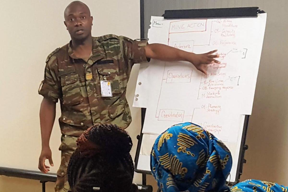 Photograph of Archival process discussion at Field Missions