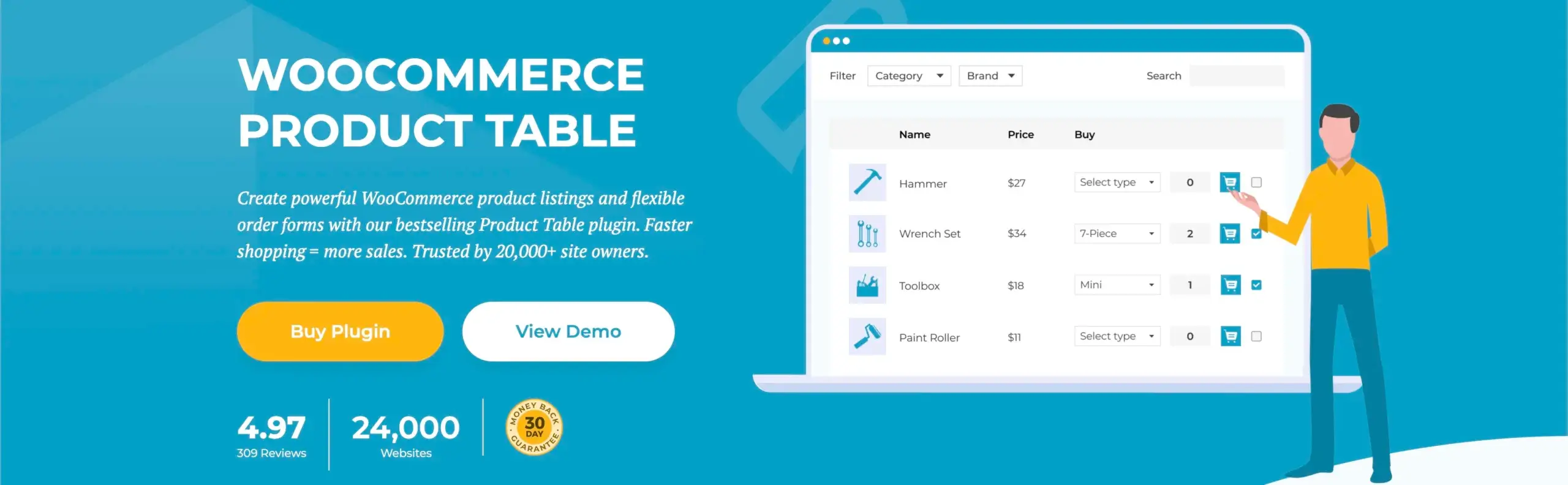 WooCommerce Product Table