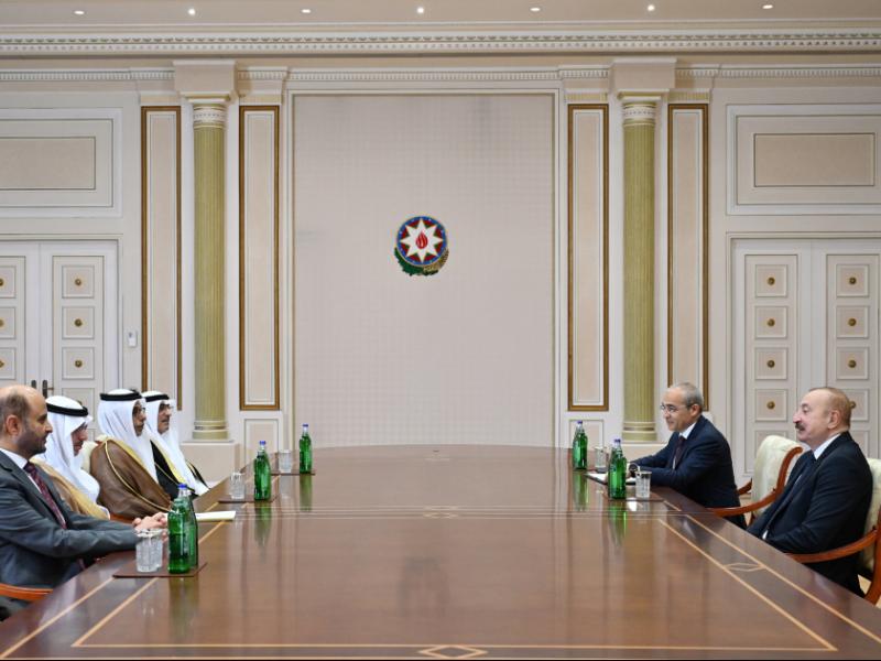 Prezident İlham Əliyev Ərəb Koordinasiya Qrupuna daxil olan üzv qurumların rəhbər şəxslərindən ibarət nümayəndə heyətini qəbul edib