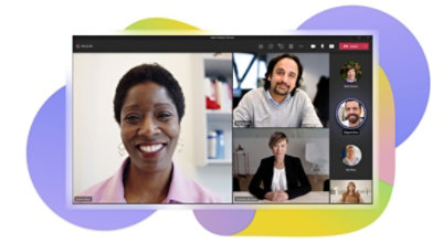 A Teams meeting with participants who have their video on.