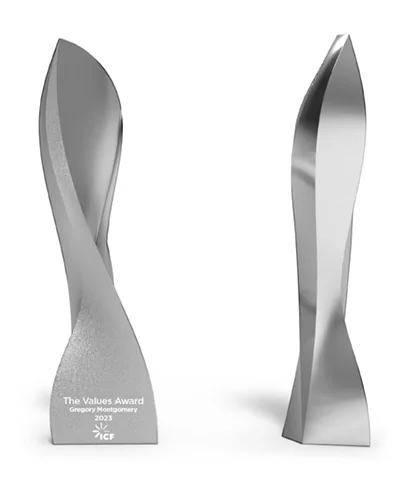 ICF's "The Values Award" created by O.C. Tanner
