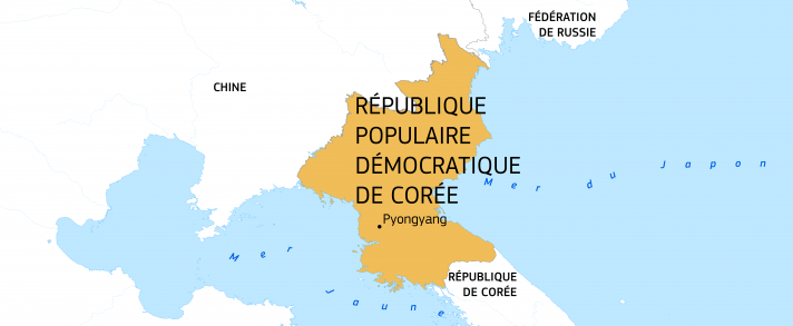 Carte Corée du Nord