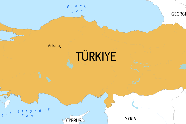 Map of Türkiye