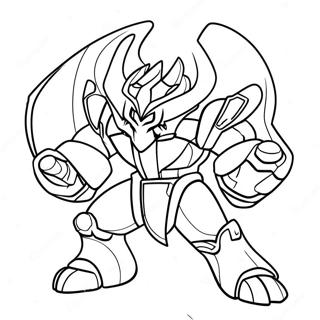 Página Para Colorear De Bakugan 1370-1080