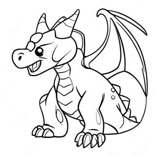 Página Para Colorear De Dragonoid Bakugan 1371-1089