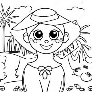 Farverig Karneval I Brasilien Farvelægningsside 15291-12035